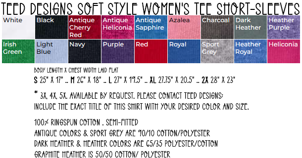 Teed Designs Soft Style Women's Tee Short-Sleeves